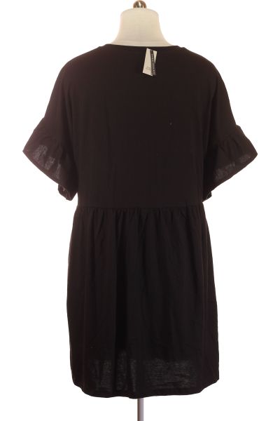 Černé Letní šaty s Krátkým Rukávem River Island Vel. 52 | Outlet