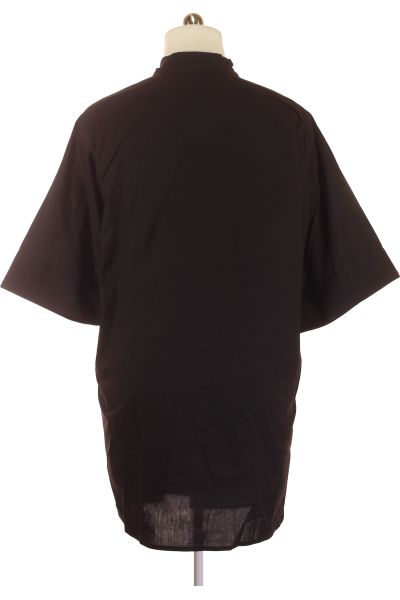 Černé Košilové šaty s Krátkým Rukávem Monki Vel. L