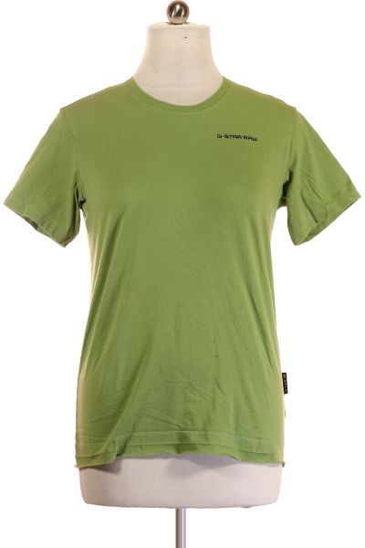 Zelené Jednoduché Dámské Tričko S Krátkým Rukávem Vel. L