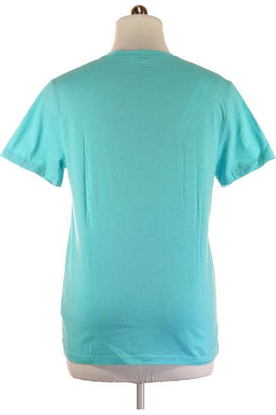 Modré Jednoduché Dámské Tričko Hollister Vel. L | Outlet