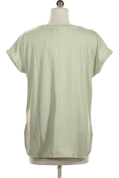 Zelené Jednoduché Dámské Tričko s Krátkým Rukávem Vel. S | Outlet