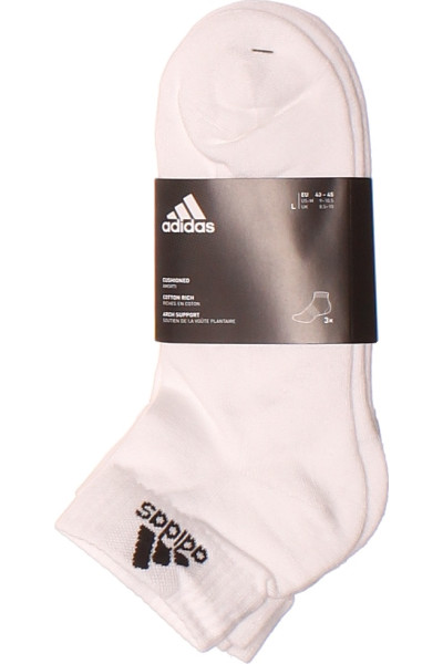 Bílé  Ponožky ADIDAS Vel.  43-45