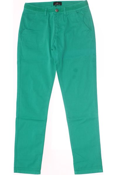Zelené Dámské Rovné Kalhoty One Step Vel. 34 Outlet