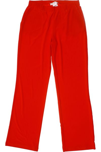Červené Společenské Dámské Kalhoty Vel. 38