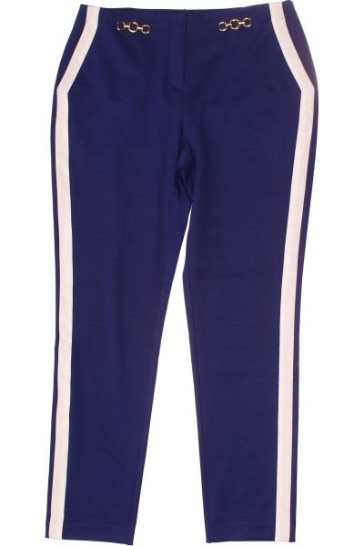 Modré Dámské Rovné Kalhoty Alfredo Pauly Outlet