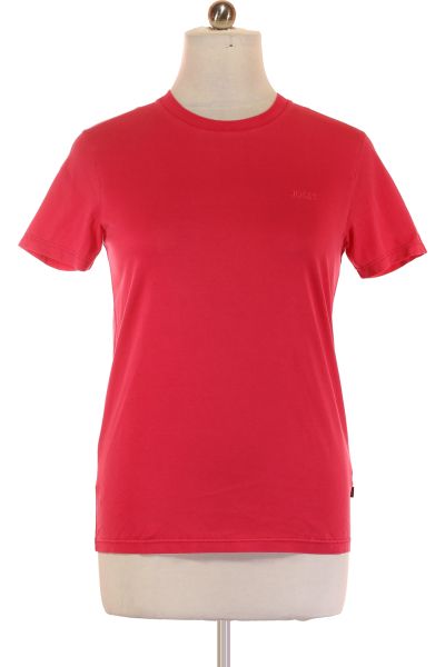 Červené Jednoduché Pánské Tričko S Krátkým Rukávem Vel. S