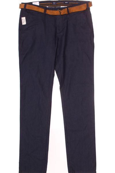 Modré Společenské Pánské Kalhoty Vel. 50 | Outlet