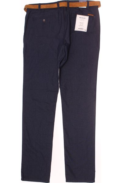 Modré Společenské Pánské Kalhoty Vel. 50 | Outlet