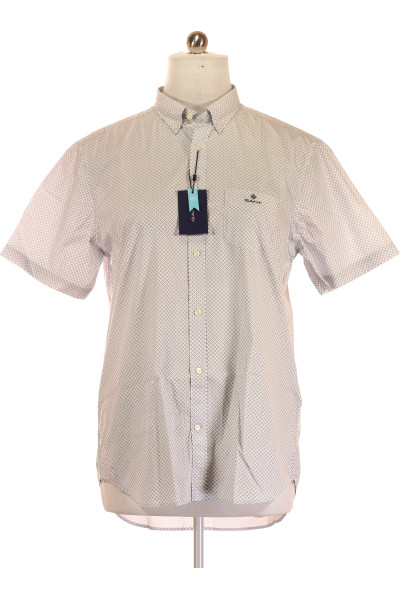 Barevná Vzorovaná Pánská Košile S Krátkým Rukávem Vel. XL