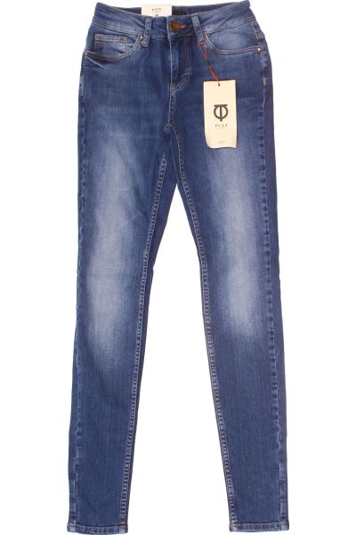 Modré Slim Fit Dámské Džíny PULZ JEANS