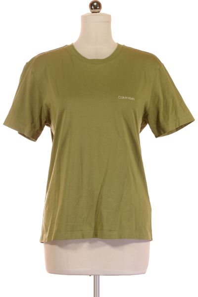 Zelené Jednoduché Dámské Tričko S Krátkým Rukávem
