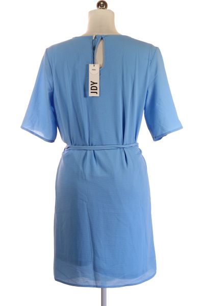 Modré Letní šaty s Krátkým Rukávem Vel. 38