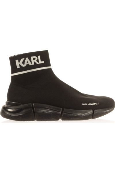 Černé Pánské Kotníkové Boty Karl Lagerfeld Vel.  44