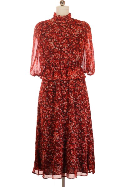 Barevné Letní šaty S Krátkým Rukávem ALIGNE Vel. 38