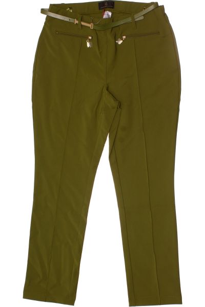 Zelené Společenské Dámské Kalhoty Alfredo Pauly Vel. 42