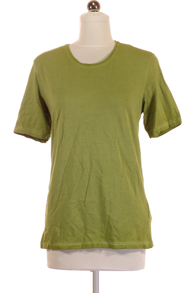 Zelené Jednoduché Dámské Tričko S Krátkým Rukávem Vel. S