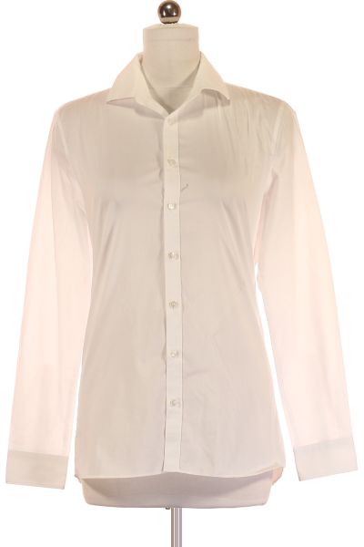 Bílá Pánská Košile Jednobarevná OLYMP Vel. 39