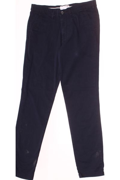Modré Pánské Chino Kalhoty SELECTED Vel. 34/36 Second Hand
