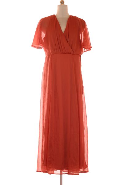 Růžové Letní šaty S Krátkým Rukávem VILA Vel. 42