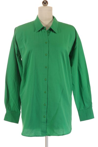 Zelená Letní Košile S Dlouhým Rukávem Dorothy Perkins Vel. 38