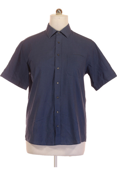 Pánská Košile s Krátkým Rukávem Jednobarevná Marks & Spencer Vel. 42