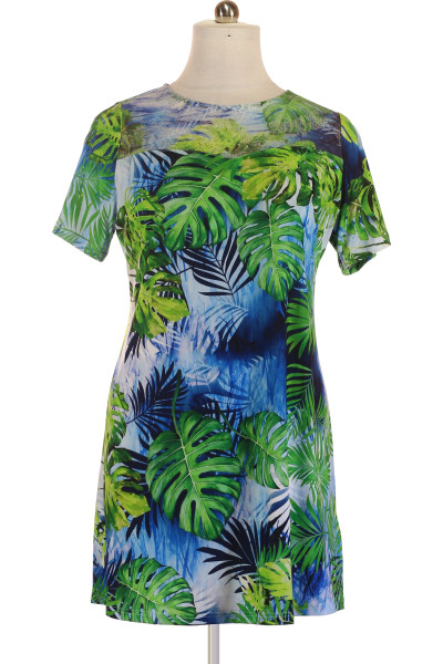 Barevné Letní šaty S Krátkým Rukávem Outlet Vel. 44