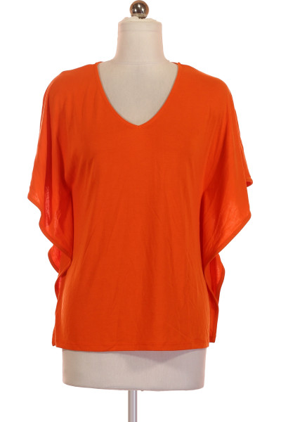 Oranžové Jednoduché Dámské Tričko s Krátkým Rukávem Judith Williams Vel. 34