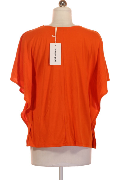 Oranžové Jednoduché Dámské Tričko s Krátkým Rukávem Judith Williams Vel. 34