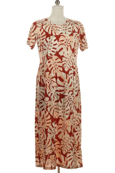 Barevné Polyesterové Letní šaty S Krátkým Rukávem 