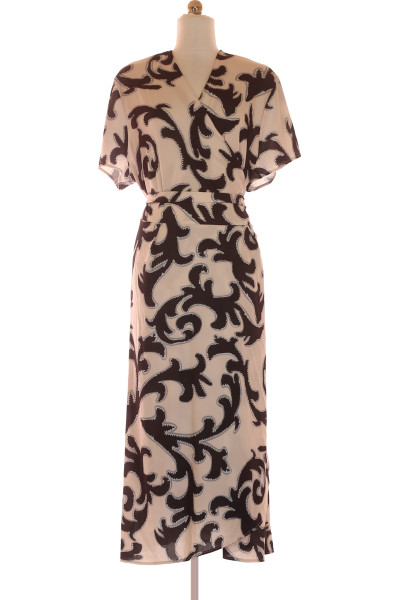 Barevné Letní šaty s Krátkým Rukávem Outlet Vel. 54