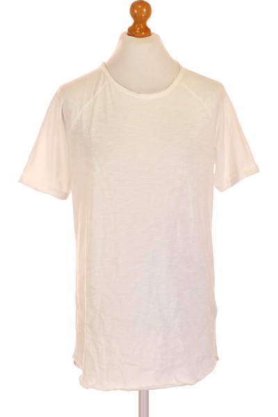 Bílé Jednoduché Pánské Tričko S Krátkým Rukávem REVIEW Vel. L/XL
