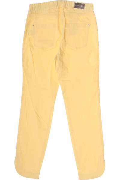 Žluté Dámské Rovné Kalhoty PFEFFINGER Outlet Vel.  38