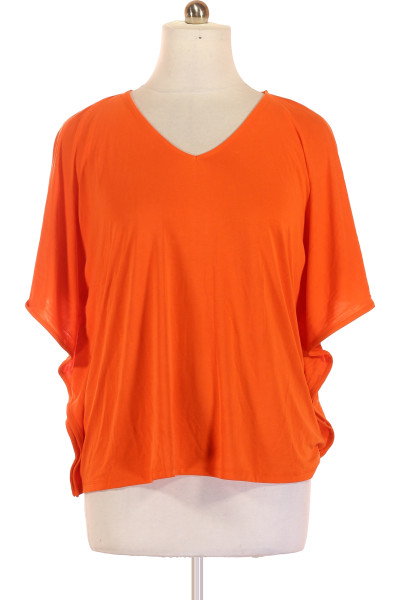 Oranžové Jednoduché Dámské Tričko S Krátkým Rukávem Judith Williams