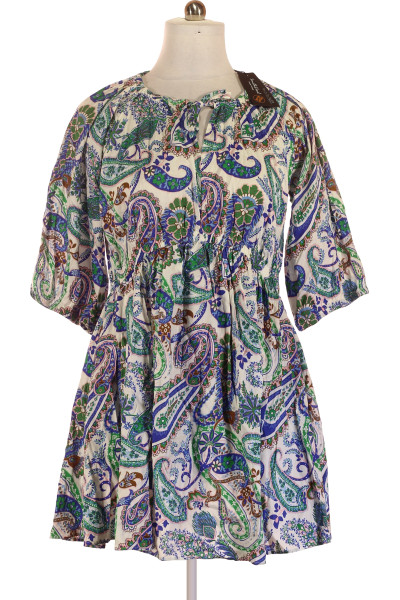 Barevné Letní šaty S Krátkým Rukávem Smith & Soul Vel. L