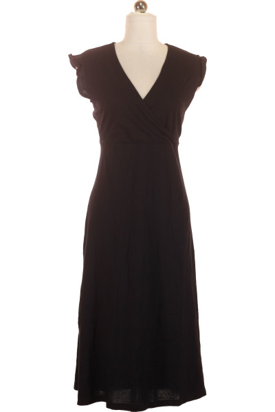 Černé Letní šaty S Krátkým Rukávem ONLY Outlet Vel. L