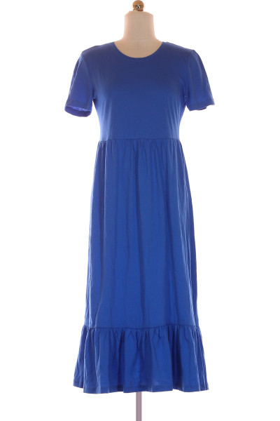 Modré Letní šaty S Krátkým Rukávem ONLY Outlet Vel.  S