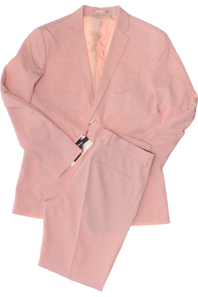 Růžový Společenský Oblek JACK & JONES Outlet Vel. 50