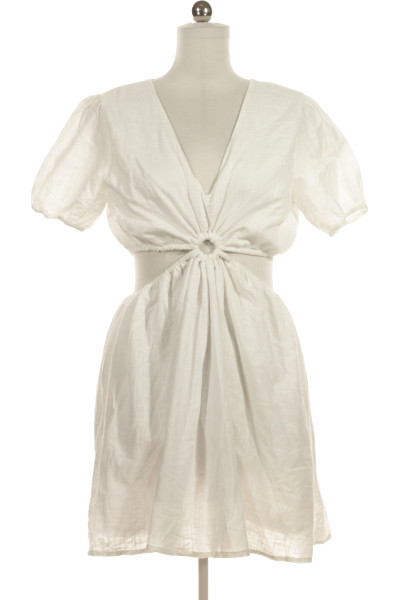 Bílé Letní šaty S Krátkým Rukávem Missguided Vel.  38