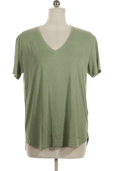 Zelené Jednoduché Dámské Tričko S Krátkým Rukávem Key Largo Vel. XL