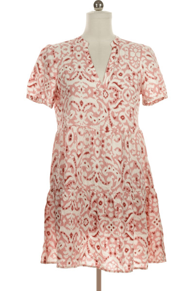 Barevné Letní šaty S Krátkým Rukávem ONLY Outlet Vel. M