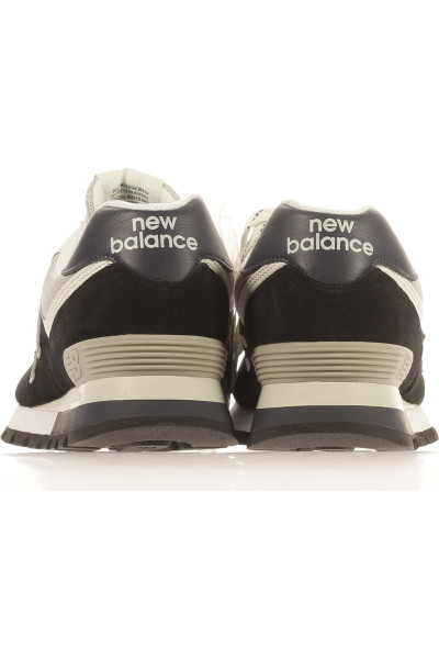 Černobílé Kožené Pánské Tenisky New Balance ML574DVB Vel.  44