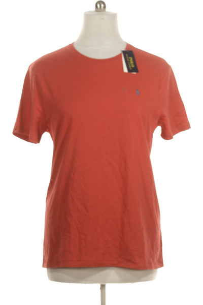 Červené Jednoduché Pánské Tričko S Krátkým Rukávem Ralph Lauren Vel. XL