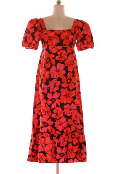 Červené Letní šaty S Krátkým Rukávem Dorothy Perkins Vel. 38