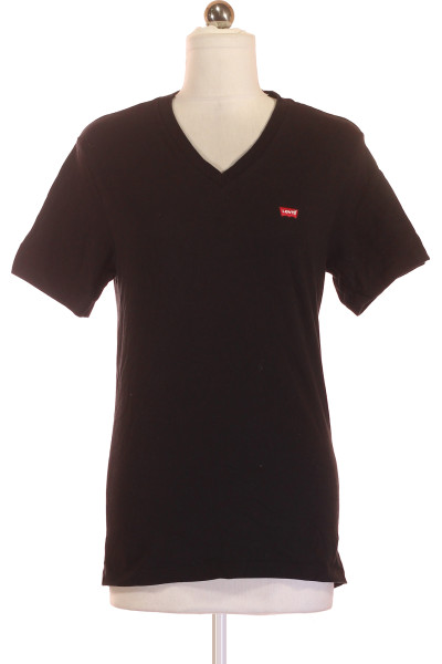 Černé Jednoduché Dámské Tričko S Krátkým Rukávem LEVIS Vel. XS