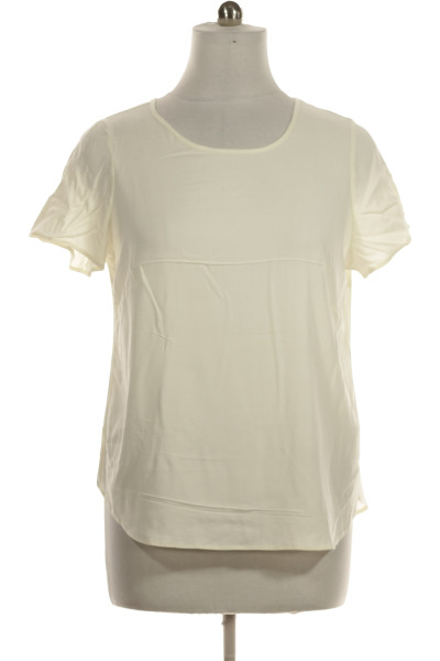 Bílé Jednoduché Dámské Tričko S Krátkým Rukávem VERO MODA Vel.  46
