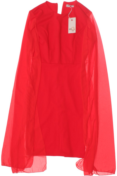 Červené Pouzdrové šaty Šaty S Dlouhým Rukávem Wal G Vel. M