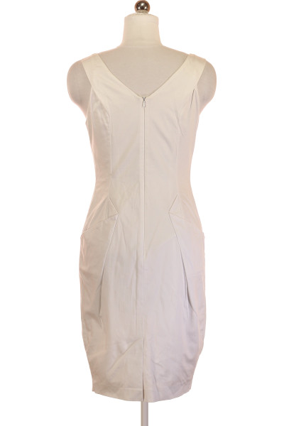 Bílé Pouzdrové šaty Šaty Bez Rukávů Oasis Second hand Vel. 36