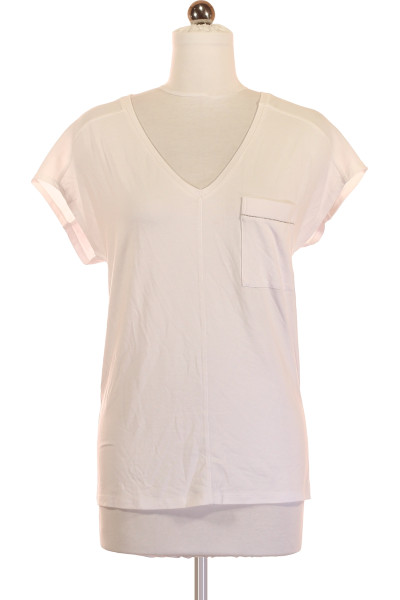 Bílé Jednoduché Dámské Tričko S Krátkým Rukávem THOM By Thomas Rath