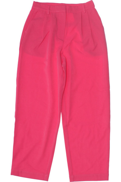 Růžové Dámské Rovné Kalhoty Outlet Vel. M