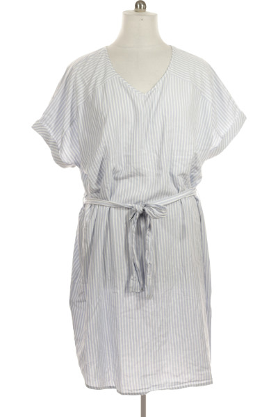 Modré Letní šaty S Krátkým Rukávem ONLY Outlet Vel.  54